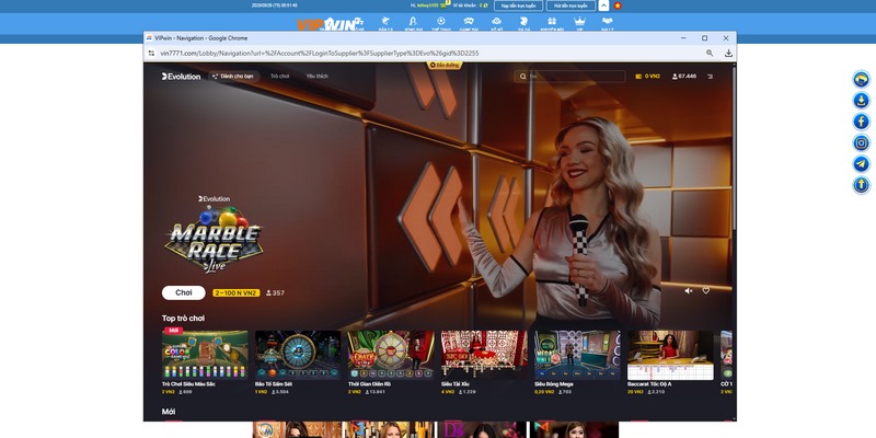 Evolution Gaming là sảnh rất quen thuộc